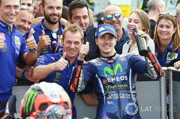 Ganador de la pole Maverick Viñales, Yamaha Factory Racing