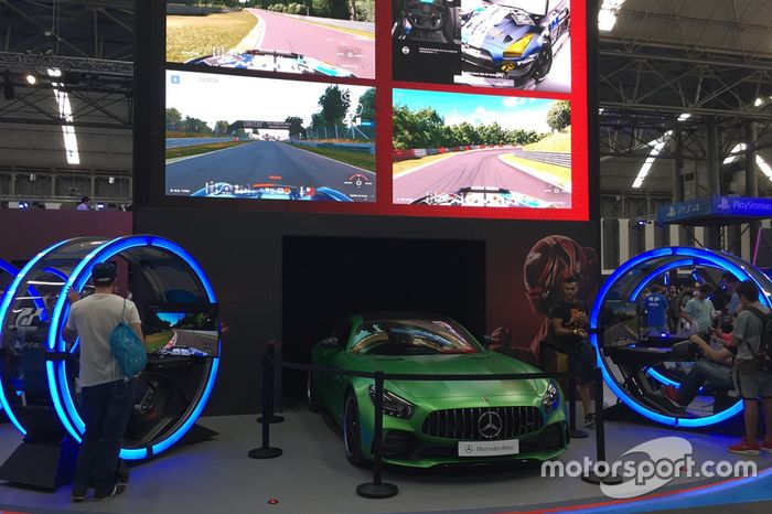 Stand de GT Sport en el Barcelona Games World