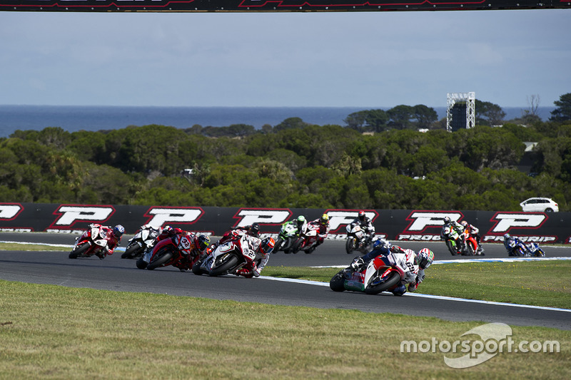 Nicky Hayden, Honda WSBK Team et Leon Camier, MV Agusta