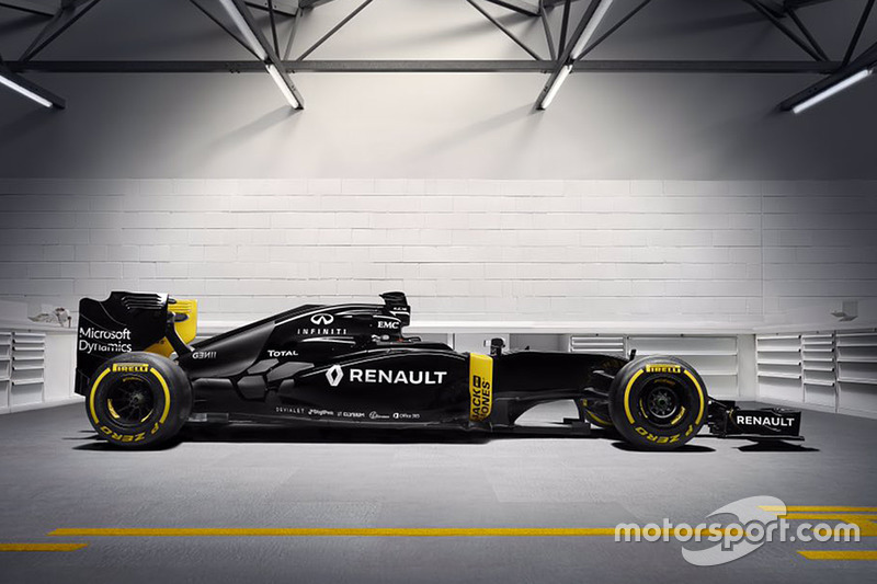 Renault RS16, tal como se presentó el 03 de febrero de 2016