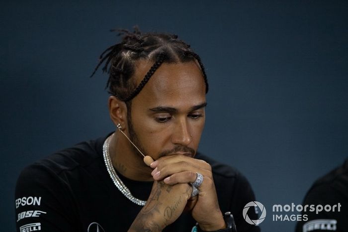 Lewis Hamilton, Mercedes AMG F1 en la rueda de prensa 