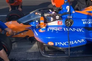 Scott Dixon, Chip Ganassi Racing Honda with aeroscreen

