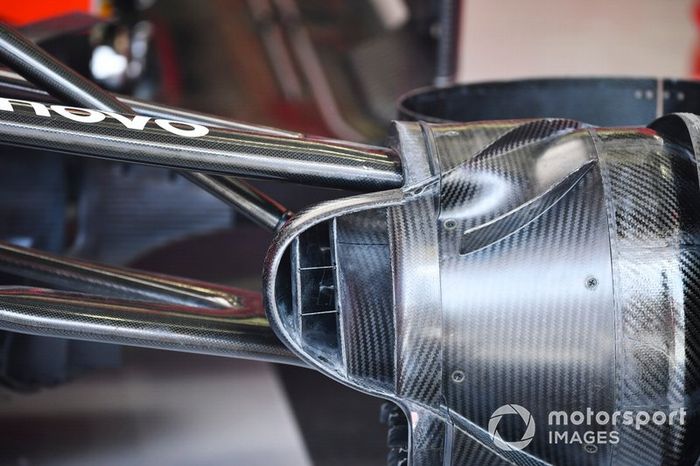 Brake duct on the Ferrari SF90