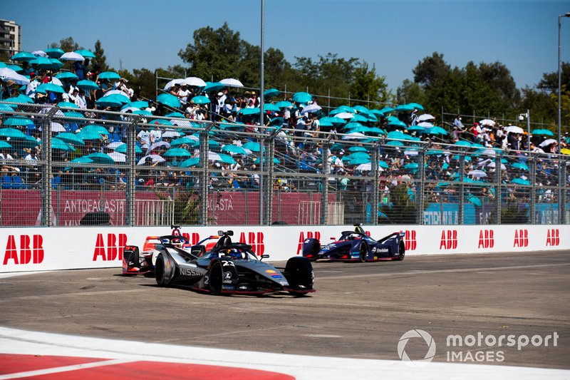 Sébastien Buemi, Nissan e.Dams, Nissan IMO1 Pascal Wehrlein, Mahindra Racing, M5 Electro, Sam Bird, Envision Virgin Racing, Audi e-tron FE05
