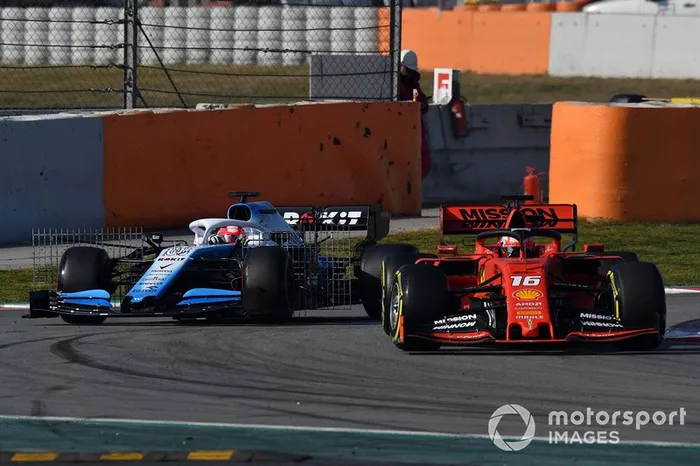 Charles Leclerc, Ferrari SF90 e Robert Kubica, Williams FW42
