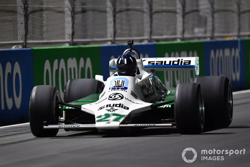 Damon Hill, Sky TV,  dans une Williams FW07