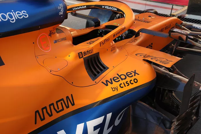 Detalle del McLaren MCL35M