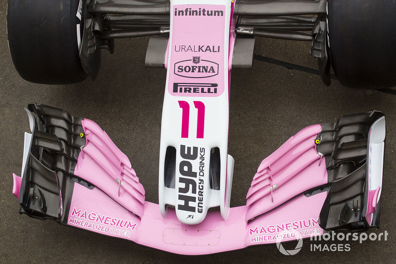 Racing Point Force India VJM11 nariz y alerón delantero