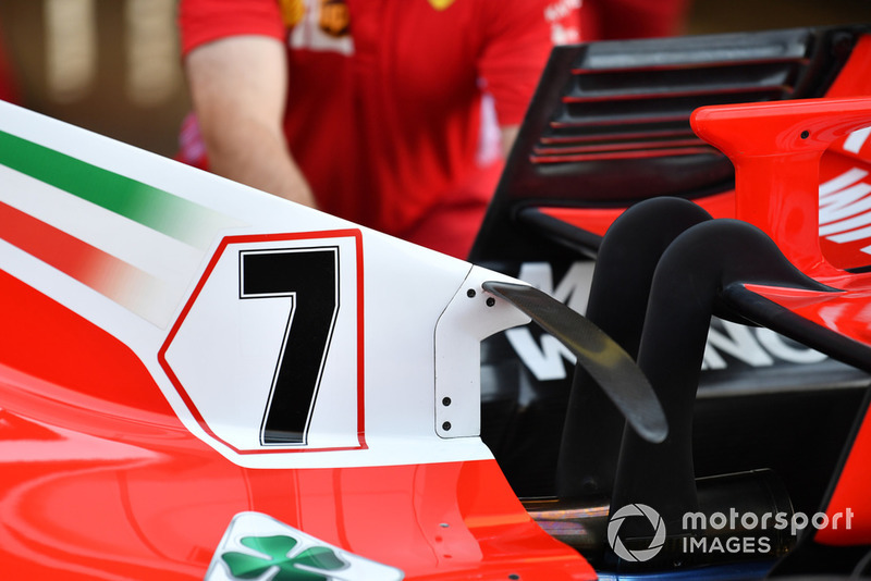 Capot moteur de la Ferrari SF71H