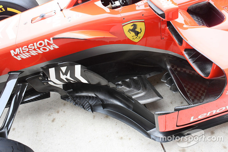 Ferrari SF71H bargeboard detail