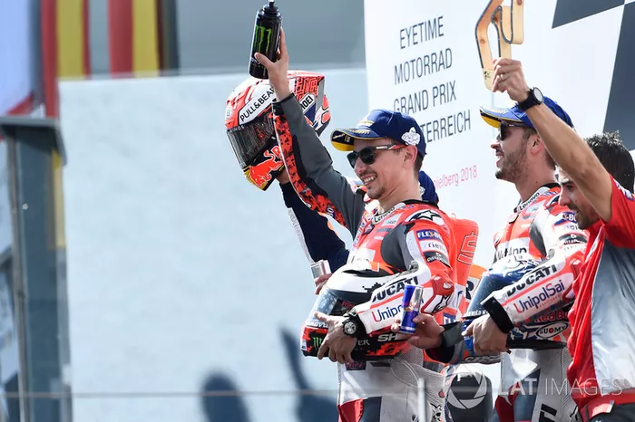Ganador de la carrera Jorge Lorenzo, Ducati Team