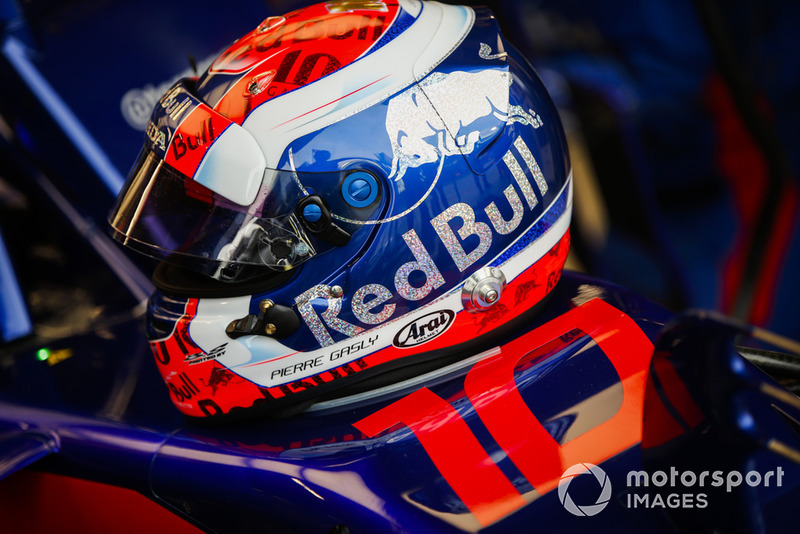 Le casque de Pierre Gasly, Scuderia Toro Rosso