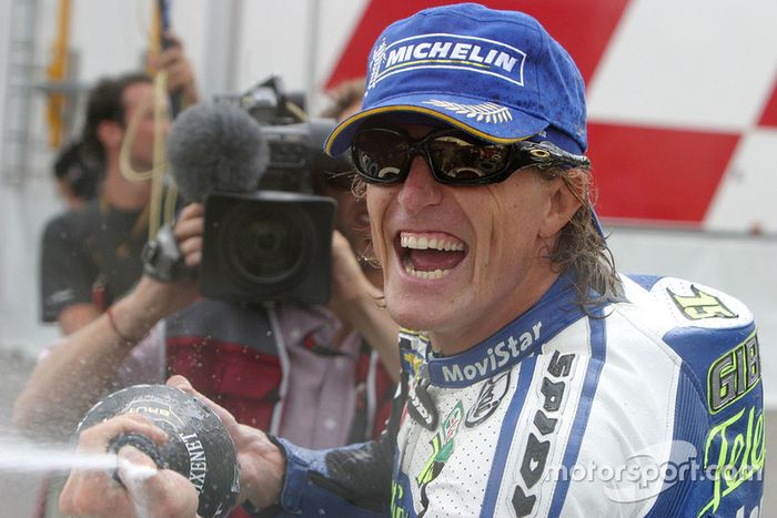 Podio: ganador de la carrera Sete Gibernau, Honda