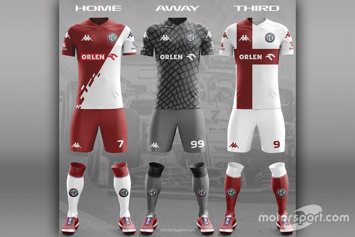 Alfa Romeo football team kit