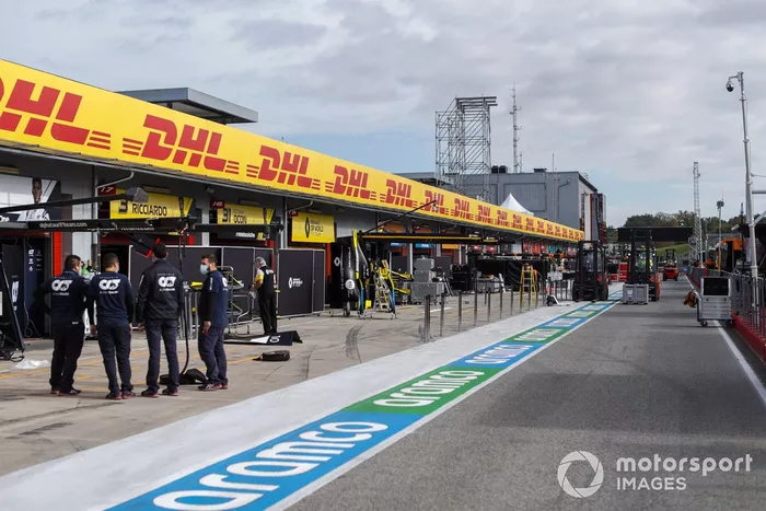 Vista del pitlane