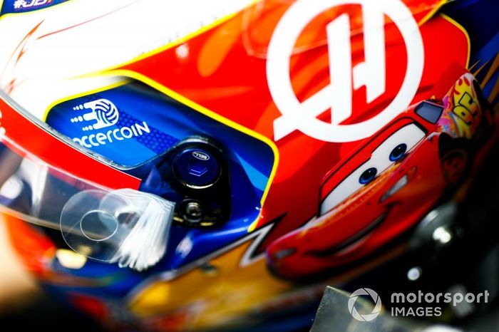 Casco de Romain Grosjean, Haas F1 Team