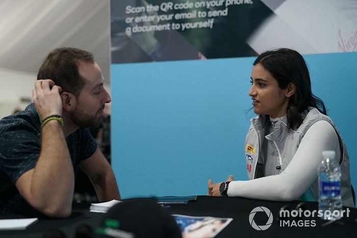 Reema Juffali, Jaguar VIP car being interviewed by the media