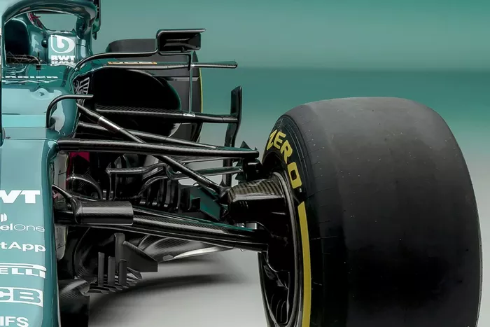 Detalle del Aston Martin AMR21