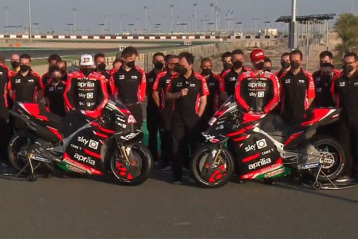 2021 Aprilia RS-GP Aleix Espargaro y Lorenzo Savadori
