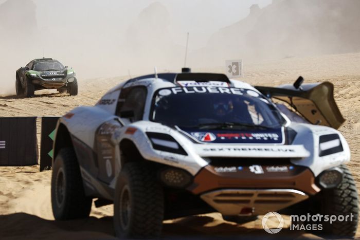 Catie Munnings, Timmy Hansen, Andretti United Extreme E, y Christine 'GZ' Giampaoli Zonca, Oliver Bennett, Hispano Suiza Xite Energy Team