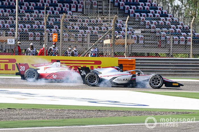 Nikita Mazepin, Hitech Grand Prix y Mick Schumacher, Prema Racing 