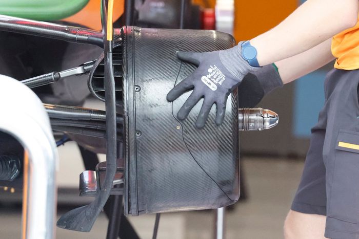 Detalle del tambor de freno del McLaren MCL60