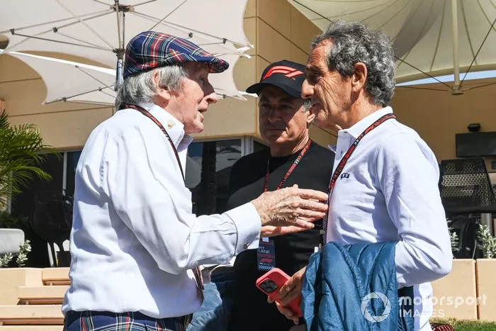 Sir Jackie Stewart et Alain Prost