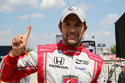 Ganador de la pole Carlos Muñoz, Andretti Autosport Honda