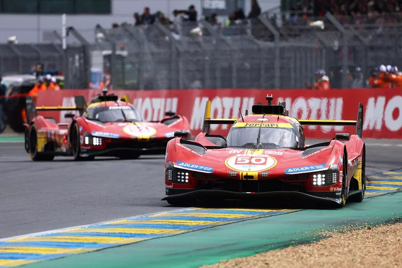 #50 Ferrari AF Corse Ferrari 499P : Antonio Fuoco, Miguel Molina, Nicklas Nielsen, #51 Ferrari AF Corse Ferrari 499P : Alessandro Pier Guidi, James Calado, Antonio Giovinazzi