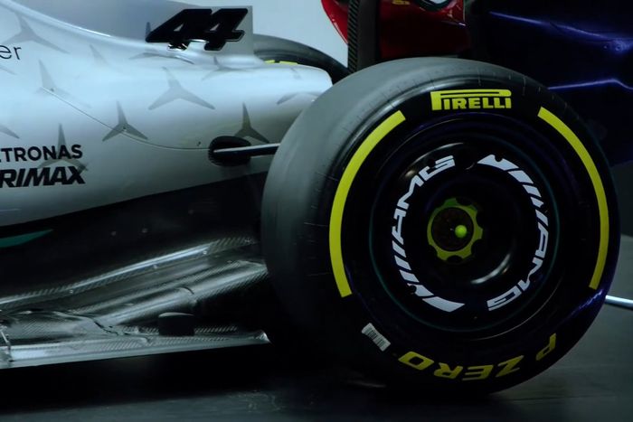 Detalle del Mercedes W13