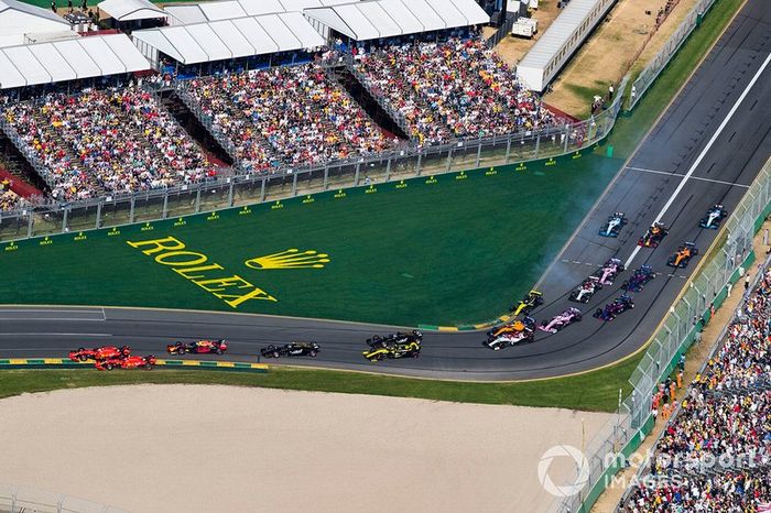 Sebastian Vettel, Ferrari SF90, Charles Leclerc, Ferrari SF90, Max Verstappen, Red Bull Racing RB15, Kevin Magnussen, Haas F1 Team VF-19, Romain Grosjean, Haas F1 Team VF-19