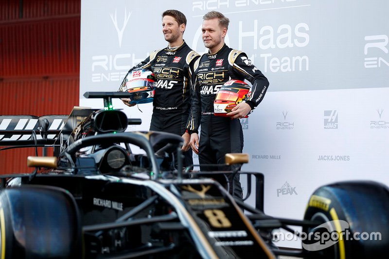 Kevin Magnussen, Haas F1 Team, Romain Grosjean, Haas F1 Team