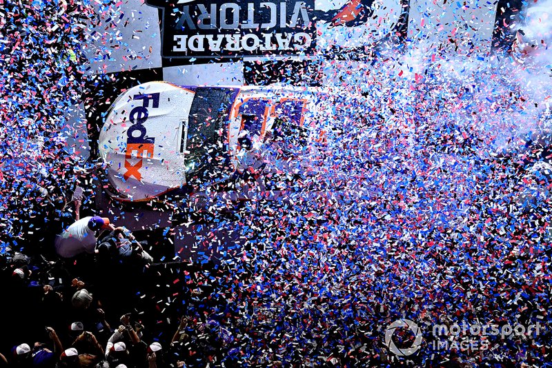 Denny Hamlin, Joe Gibbs Racing, Toyota Camry FedEx Express wins