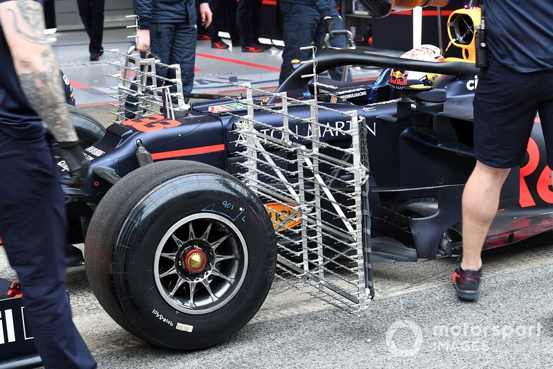 Max Verstappen, Red Bull Racing RB15 with aero sensors