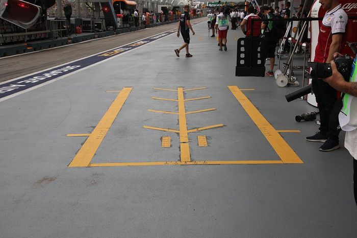Zona de boxes de Alfa Romeo Racing