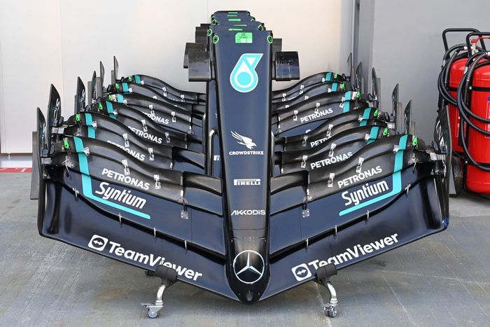 Mercedes W14 detalles técnicos