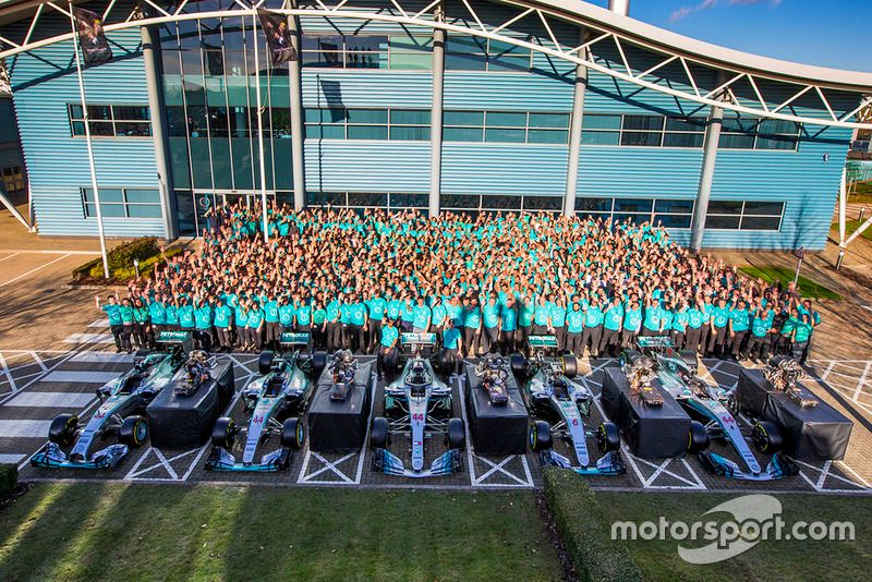 Mercedes AMG F1 World Championship celebration