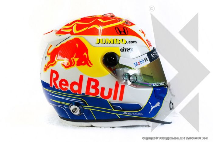 Casco de Max Verstappen, Red Bull Racing
