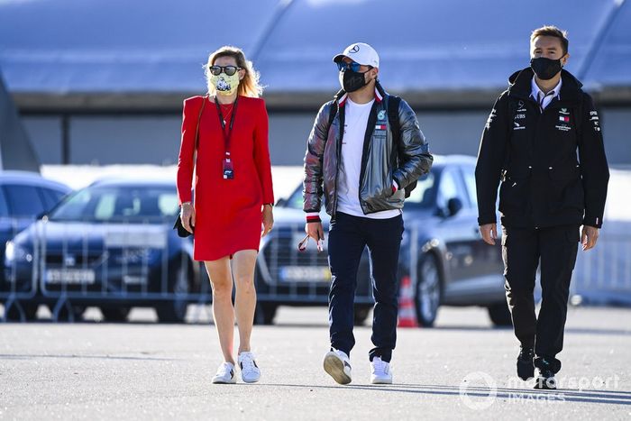 Tiffany Cromwell y Valtteri Bottas, Mercedes-AMG F1 