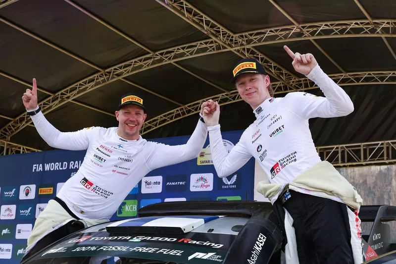 Vincitore Kalle Rovanperä, Jonne Halttunen, Toyota Gazoo Racing WRT Toyota GR Yaris Rally1