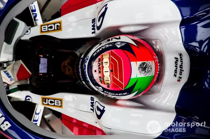 Sergio Perez, Racing Point, al GP della Cina del 2019
