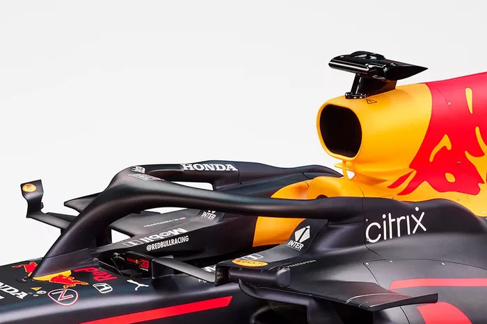 Detalle del cokcpit del Red Bull Racing RB16B
