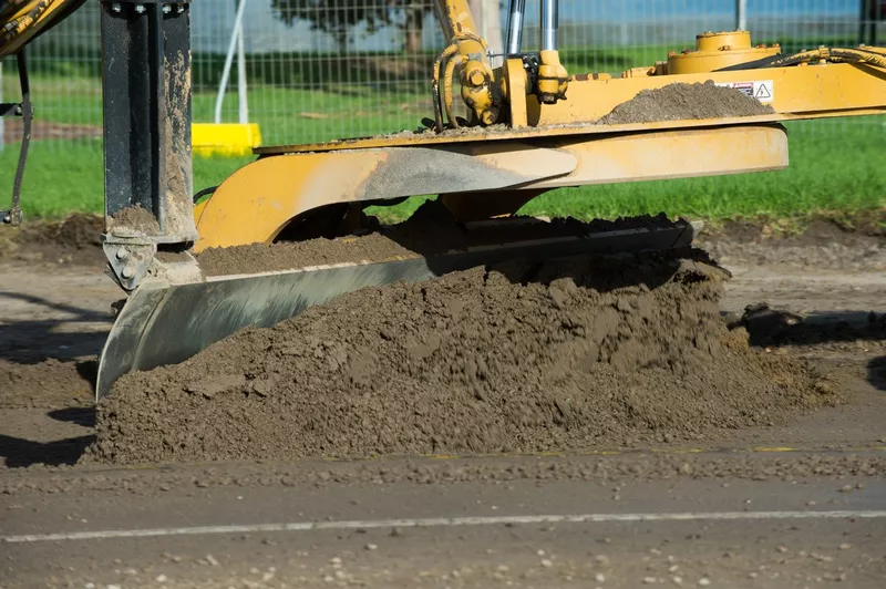 Les travaux aux virages 9 et 10