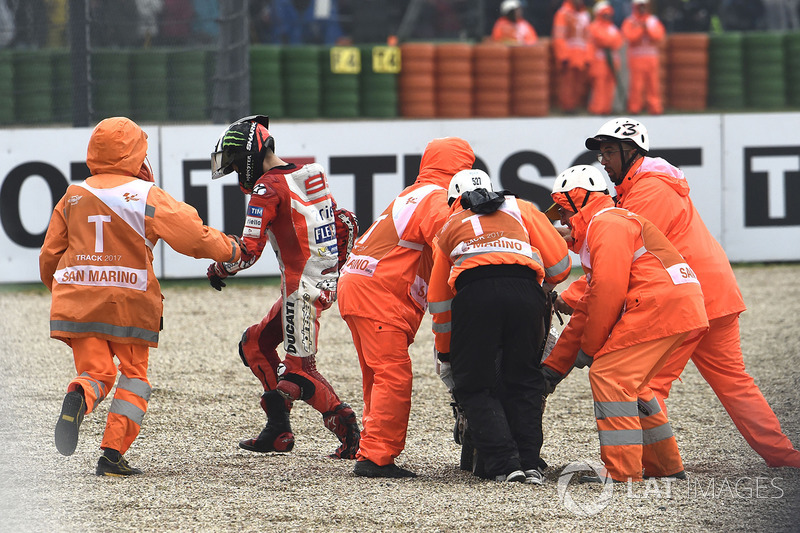 Jorge Lorenzo, Ducati Team crash