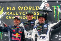 Podyum: Yarış galibi Johan Kristoffersson, PSRX Volkswagen Sweden, 2. Sébastien Loeb, Team Peugeot Total, 3. Petter Solberg, PSRX Volkswagen Sweden