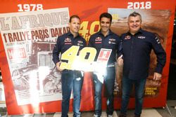 Mathieu Baumel, Nasser Al Attiyah y Jean-Marc Fortin