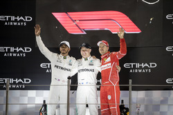 Podium: Race winner Valtteri Bottas, Mercedes AMG F1, second place Lewis Hamilton, Mercedes AMG F1,