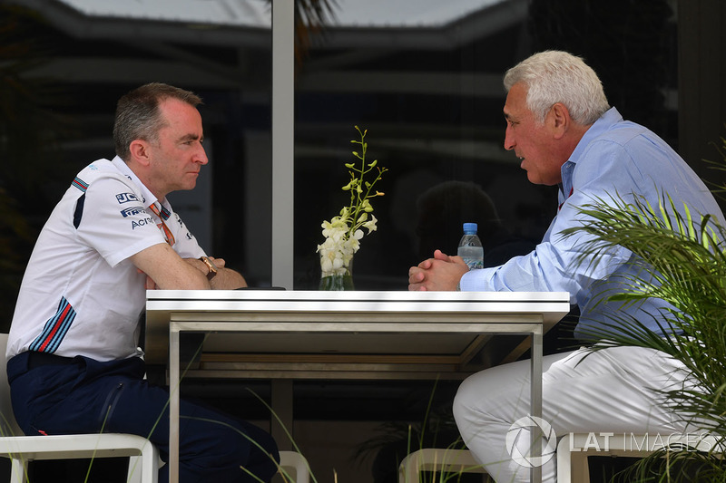 Lawrence Stroll, and Paddy Lowe, Williams Shareholder and Technical Director