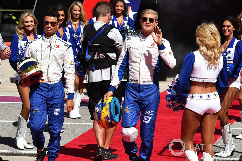 Marcus Ericsson, Sauber and Pascal Wehrlein, Sauber