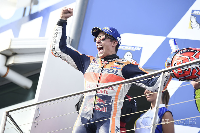 Podium ganador Marc Marquez, Repsol Honda Team